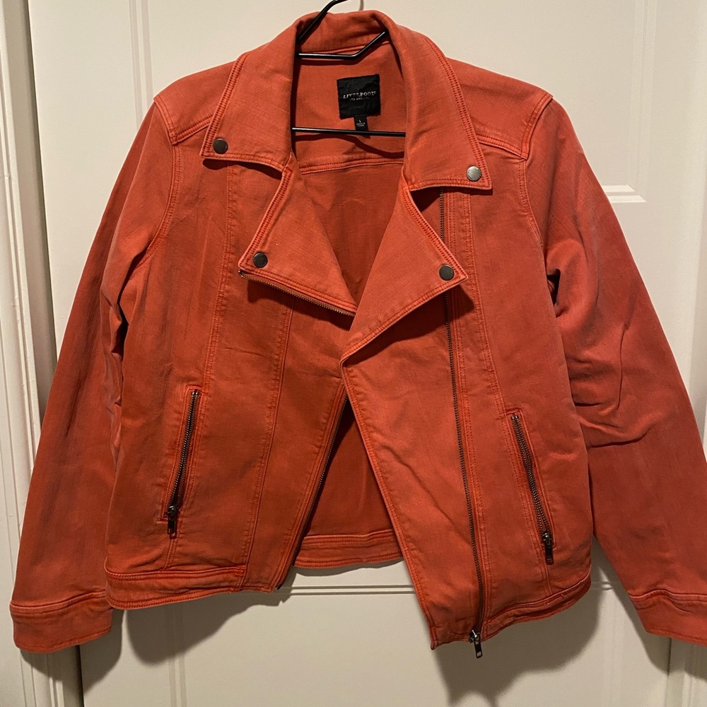 Liverpool Jean Jacket, Size: L, never worn, Color: salmon